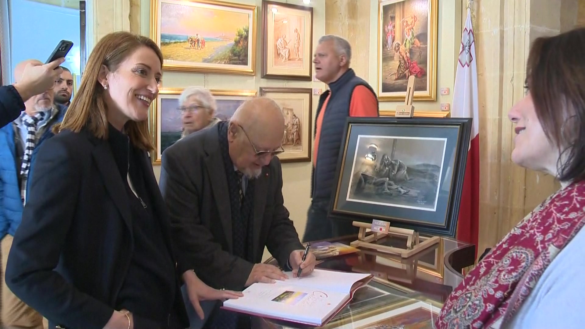 Roberta METSOLA, EP President visit to Victoria (Malta): extracts from the meeting with Victoria 2031 Foundation, Samuel AZZOPARDI, President of the Region of Gozo and Brian AZZOPARDI the Mayor of Victoria (Malta)